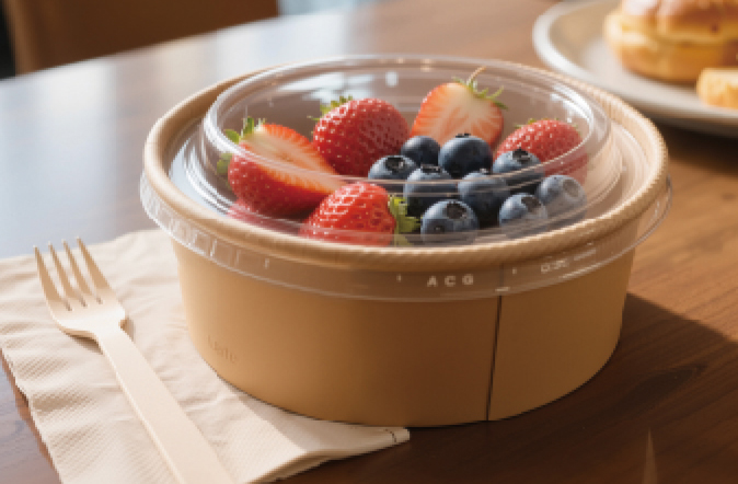 クラフト紙のボウル