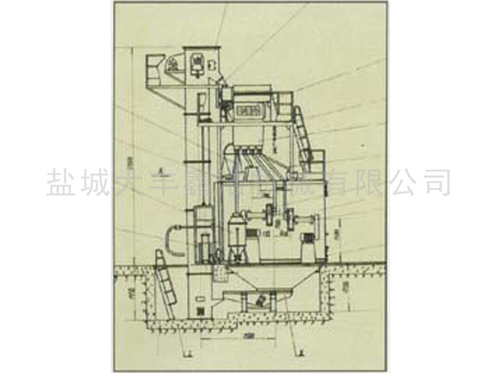 Q77抛喷丸落砂清理机