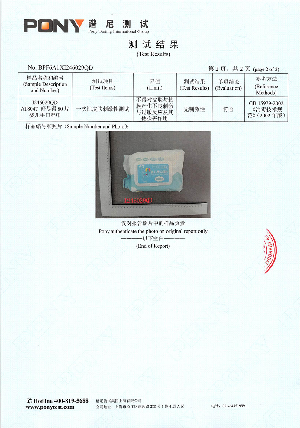 AT8047 皮肤刺激性报告