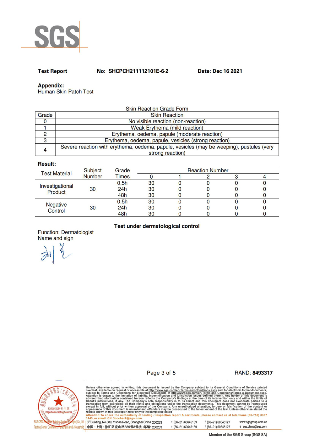 AT8042 Skin irritation report